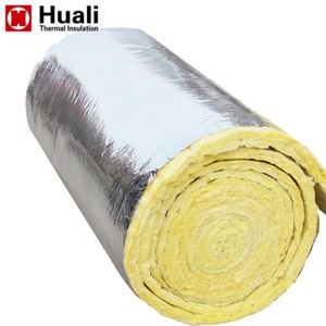 Couverture isolante thermique en laine de verre avec revêtement en feuille d'aluminium / Rouleau de laine de verre / Balts de laine de verre avec FSK - Product Image 5