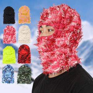 Hiver en détresse à la mode coupe-vent taille unique <span class=keywords><strong>Yeat</strong></span> Shiesty détresse Grassy Skimask masque masque cagoule floue - Product Image 2