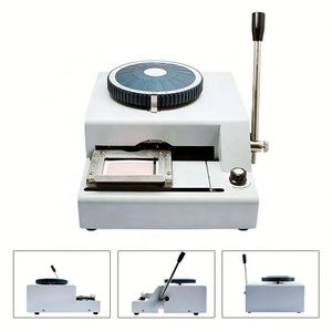 68D Manual PVC <b>Card</b> Embossing Machine for Membership ID <b>Card</b> Number Letter <b>Embosser</b> - Product Image 2
