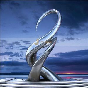 Escultura Grande de Acero Inoxidable, Adorno de Jardín, Arte Decorativo para Exteriores, Estatua de Metal Resistente al Agua y Duradera - Product Image 2