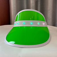 Gorras y sombreros con visera de PVC con luz LED bordada con logotipo personalizado para hombre, gorras de béisbol vacías para escena de negocios