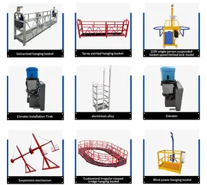 Plate-forme de levage suspendue électrique à prix attractif Plates-formes suspendues à corde ZLP-630