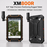 Tablet Android Tangguh XM800R 8 Inci 11800mAh IP68 Sentimeter RTK GNSS GPS Survei GIS Pengumpul Data PDA