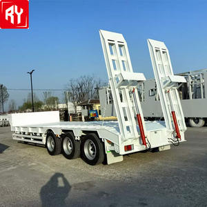Remorque de camion à lit bas de 20 pieds 6 essieux 15 mètres vente singapour 60 tonnes lit bas semi-remorque rail 20 tonnes remorque d'<span class=keywords><strong>occasion</strong></span> lit bas - Product Image 4