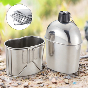 Pentola/Casseruola Pieghevole in Acciaio Inossidabile Lucidato Argento di Alta Qualità, Capacità 1-2L, Compatibile con Fornelli a Gas - Product Image 4