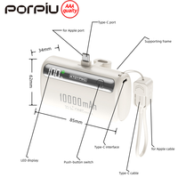 Batería Externa Portátil Ultrafina de 10000 mAh con Carga Súper Rápida PD22.5W, Pantalla LED, Entrada/Salida Tipo-C, Gran Venta