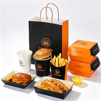 Échantillon Gratuit : Boîte en Carton Jetable pour Frites, Emballage Alimentaire Personnalisé, Boîtes à Burgers, Boîtes à Poulet Frit, Boîtes à Popcorn, Contenant à Emporter