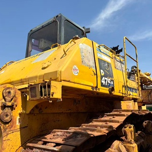 รถดันดินตีนตะขาบ Komatsu D475A มือสอง ระบบขับเคลื่อนไฮโดรสแตติก สีเดิมจากโรงงาน อุปกรณ์ก่อสร้าง พร้อมมอเตอร์ปั๊ม - Product Image 4