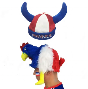 프랑스 핫 세일 축구 팬 수탉 모자 프랑스 음악 치킨 모자 조명 바이킹 혼 모자 - Product Image 4