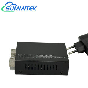 Gigabit sợi Quang Phương tiện truyền thông chuyển đổi 100/1000Mbps mạng Thiết bị chuyển mạch 48V 1.25 gam 2rj45 + 2sfp Ethernet thu phát 48V 1.25 gam sợi - Product Image 2