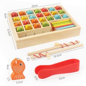 Jeu de pêche magnétique classique multicolore pour enfants, avec des poissons, pour apprendre les mathématiques, boîte de jeu pour les enfants de plus de 3 ans - Product Image 1
