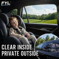 Película de Seguridad para Ventanas FYL UV99 Transparente para Edificios, VLT88%+ Luz Visible, IRR88% Infrarrojos, UV99% para Ventanas de Auto