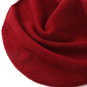 Haute qualité 100% <span class=keywords><strong>cachemire</strong></span> Beanie surdimensionné femmes Beanie chapeau classique couleurs unies léger chapeau pour les femmes - Product Image 5