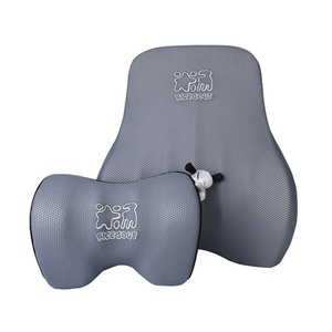 Coussin de dossier orthopédique ergonomique pour chaise de bureau et voiture, ensemble de soutien lombaire et cervical pour voiture - Product Image 1