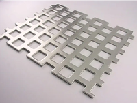 Plaques perforées polyvalentes en acier inoxydable et alliage d'aluminium, trous carrés et hexagonaux, projets de bricolage, filtres de tri industriels