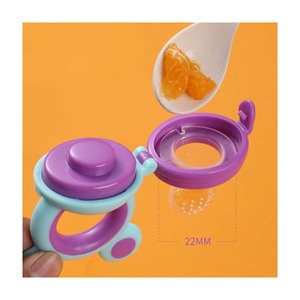 Conception de dessin animé pour bébé, anneau de dentition en silicone pour <span class=keywords><strong>fruits</strong></span>, <span class=keywords><strong>tétine</strong></span>, sucette et grignoteuse pour 0-12 mois, sucettes de <span class=keywords><strong>fruits</strong></span> frais - Product Image 1