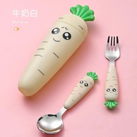 Kevin 1/3 pièces Ustensiles d'alimentation pour bébé, Ensemble de couverts pour enfant avec fourchette et cuillère à motifs de dessins animés, Vaisselle pour enfant, Gadgets de cuisine, Fourchette à gâteau et légumes, Cuillère à café