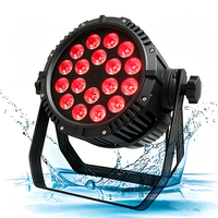 Projecteur LED PAR AOPU Super Lumineux 18x10W RGBWA UV Étanche IP65 pour Scène Extérieure