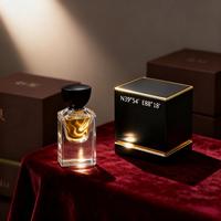 Boîte de bouteille en verre vide de parfum carré plat de luxe rechargeable de 30ml 50ml 100ml de parfum de logo personnalisé clair noir