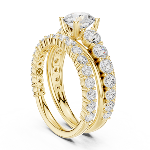 Anillo de Compromiso Solitario con Diamante de Laboratorio, Estilo Moderno, en Venta por Exportadores Indios - Product Image 1