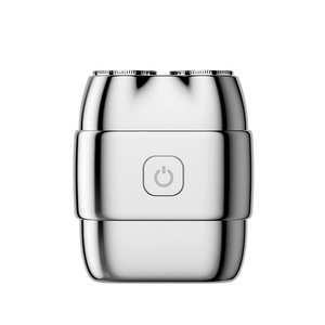 Mini <span class=keywords><strong>Afeitadora</strong></span> Rotativa de Doble Cabezal <span class=keywords><strong>para</strong></span> Hombre, Impermeable IPX5, Maquinilla de Afeitar Magnética, Carga Rápida Tipo C, Motor de Doble Núcleo, Uso en Seco y Húmedo, de Bolsillo <span class=keywords><strong>para</strong></span> Viajes - Product Image 4