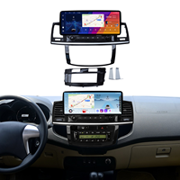 Aijia Promotion : Kit complet de cadre radio multimédia Android 12,3 pouces UV noir pour Toyota Fortuner Hilux 2005-2017 (conduite à gauche/droite)