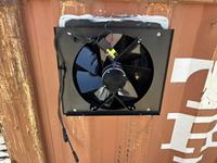 Kipas Exhaust Aksial Tenaga Surya 14 Inci 65W untuk Kontainer Pengiriman, Rumah Mungil, Kabin Portabel Off Grid, Ventilasi Lokasi Terpencil