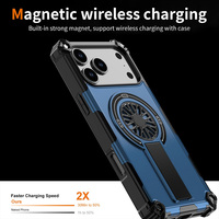 Nouvelle coque de téléphone invisible magnétique antichoc robuste pour iPhone 11 12 13 14 Pro 15 16 Plus 16 17 Pro Max 16E