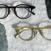 Monture de lunettes classique à monture ronde DTX148, style designer, fabriquée à la main au Japon, en titane pur, monture complète, compatible avec les verres AC