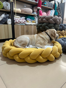 Cama Grande Personalizable para Perros/Gatos, Súper Suave, Hecha a Mano, con Material de Tela con Estampado Animal Antideslizante, Extraíble y Lavable - Product Image 5