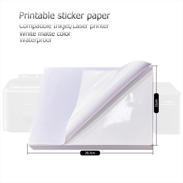 Matte_Inkjet bianco e Laser printer_waterproof