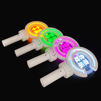 Varita Luminosa de Plástico ABS de 35 cm con Logotipo Personalizado, Bastón Luminoso LED, Chispa de Luz para Botellas, Estilo Romántico, Impresión Digital, para Fiestas y Bodas