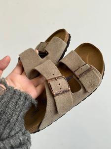 Haute qualité pour Boston <span class=keywords><strong>sabots</strong></span> en daim classiques pour femmes Birkenstocks Logo personnalisé impression pied en liège fermé anti-glissant pour l'été - Product Image 6