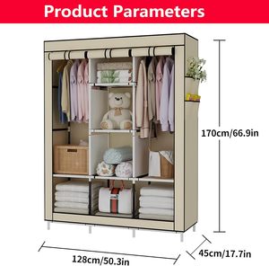 Wardrobe Drawer Cabinet Closet Storage Organizers Furniture Portable Bedroom Wardrobe Clothes Closet Foldable Clothes Storage - Product Image 4