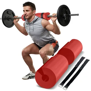 Barbell Squat Pad Pont de protection Pad Poussée Barbell Pad pour Hip Thrusts Gym Exercice Bande Sécurité Formation Poignées Sangles