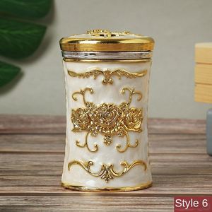 Creative European Style <b>Plastic</b> Toothpick Box with Rose Design for Restaurant Hotel KTV Living Room Coffee <b>Table</b>-Zhejiang Origin - Product Image 6
