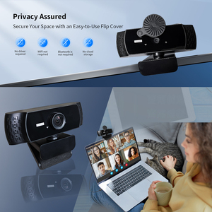 Nueva cámara web 1080P 2K Webcam Mini Cámara Usb a computadora Full Hd para <span class=keywords><strong>PC</strong></span> Mac Laptop - Product Image 2