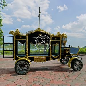 รถม้าลากศพแบบมาราธอน ZZKNOWN พร้อมฟังก์ชั่นขนส่งโลงศพ สไตล์อาหรับ สีสั่งทำพิเศษ สำหรับงานศพ - Product Image 1