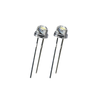Lampadina LED F5 a Forma di Cappello di Paglia, Diodo 4.8mm, Luce Bianca Calda, Rossa, Blu, Verde, Gialla, Angolo di Visione 90/120 Gradi