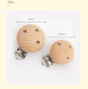 Bán Tại Nhà Máy Kẹp Giả Gỗ Sồi Cá Nhân 30Mm 35Mm Cho Bé - Product Image 4