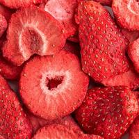 Hete Verkopende Suikervrije Aardbeiensnack Gevriesdroogd Fruit Gevriesdroogd Aardbeienplak