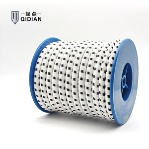 8mm màu trắng và màu đen <span class=keywords><strong>Bungee</strong></span> dây đàn hồi bện polyester nylon Trampoline đàn hồi <span class=keywords><strong>Bungee</strong></span> nhảy dây mặc và cắt kháng - Product Image 2