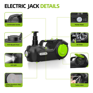 Factory OEM 12Volt Portable <strong>Car</strong> Lift 5 Ton Electric Hydraulic <strong>Car</strong> <strong>Jack</strong> AIr Compressor for <strong>Car</strong> Lifting Tools - Product Image 4