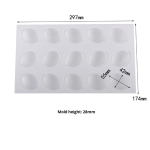 แม่พิมพ์ซิลิโคนทำขนมรูปผลไม้ 15 ใบ รุ่น TangChu สำหรับทำขนมมูสลีมอน ขนมหวานสไตล์ฝรั่งเศส ใช้กับเตาอบได้ - Product Image 1