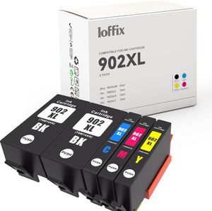 خراطيش حبر 902XL لطابعة استبدال حزمة كومبو HP 902XL ممتازة (5 عبوات) متوافقة مع خراطيش حبر HP - Product Image 1