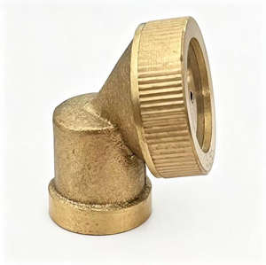 Arroseur en laiton ManS, coudé à 90 degrés, avec embout atomiseur réglable, conception épaissie pour l'irrigation agricole et l'arrosage des jardins - Product Image 1