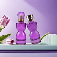 Bouteille de parfum en verre de mode arabe du Moyen-Orient de forme spéciale de 75ml avec bouchon personnalisé nouvel arrivage en gros
