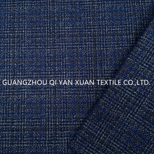 Tela de Invierno para Chaqueta de <span class=keywords><strong>Hombre</strong></span>, Mezcla de Cachemira, Poliéster y Viscosa, Diseño a Cuadros, Fabricante de Telas para Trajes - Product Image 4