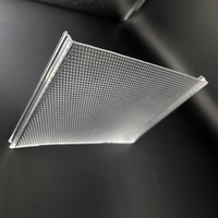 Couverture de lampe LED en acrylique transparent extrudé Bming Modern Indoor Line avec finition gaufrée
