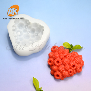 Moule en silicone 3D en forme de cœur de framboise AK pour bougies en résine, moule à gâteau mousse, décoration de gâteaux, moule à chocolat, béton, décorations DIY, époxy, bonbons - Product Image 6